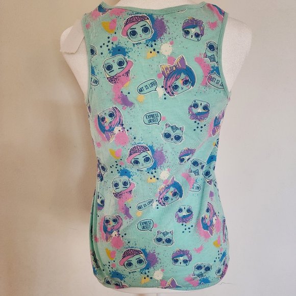 LOL SURPRISE JUNIOR SIZE TANK TOP - SIZE XL 14-16 - COLOR = MINT HEATHER - Picture 2 of 5